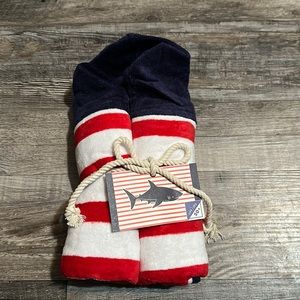 Pottery barn shark baby beach wrap New